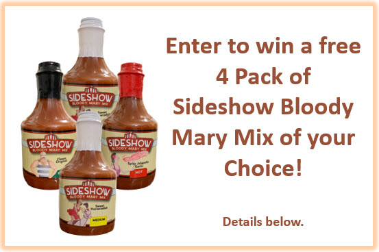 A pack of sideshow bloody mary mix is the perfect gift for someone.